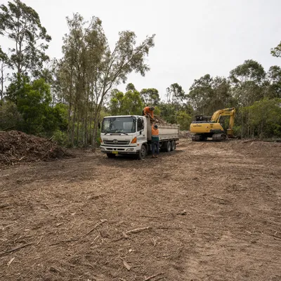 Land Clearing in North Shore. Block prep and targeted vegetation removal on the North Shore, cleared to permit lines and worked around council overlays and heritage conservation areas.